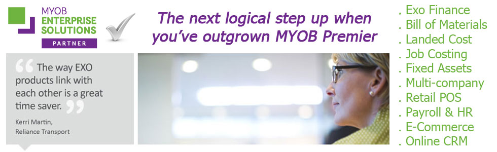 MYOB Enterprise Exo upgrade from AccountRights Premier and Quickbook